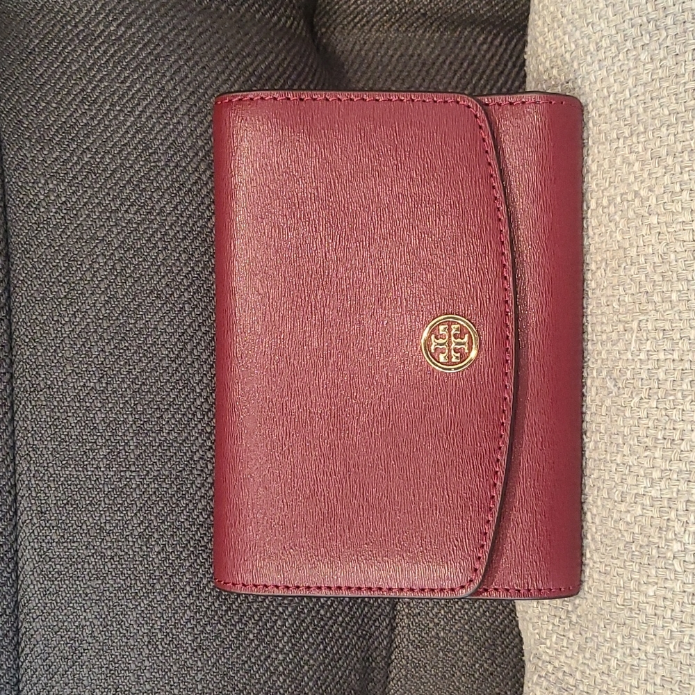Tory Burch burgundy wallet